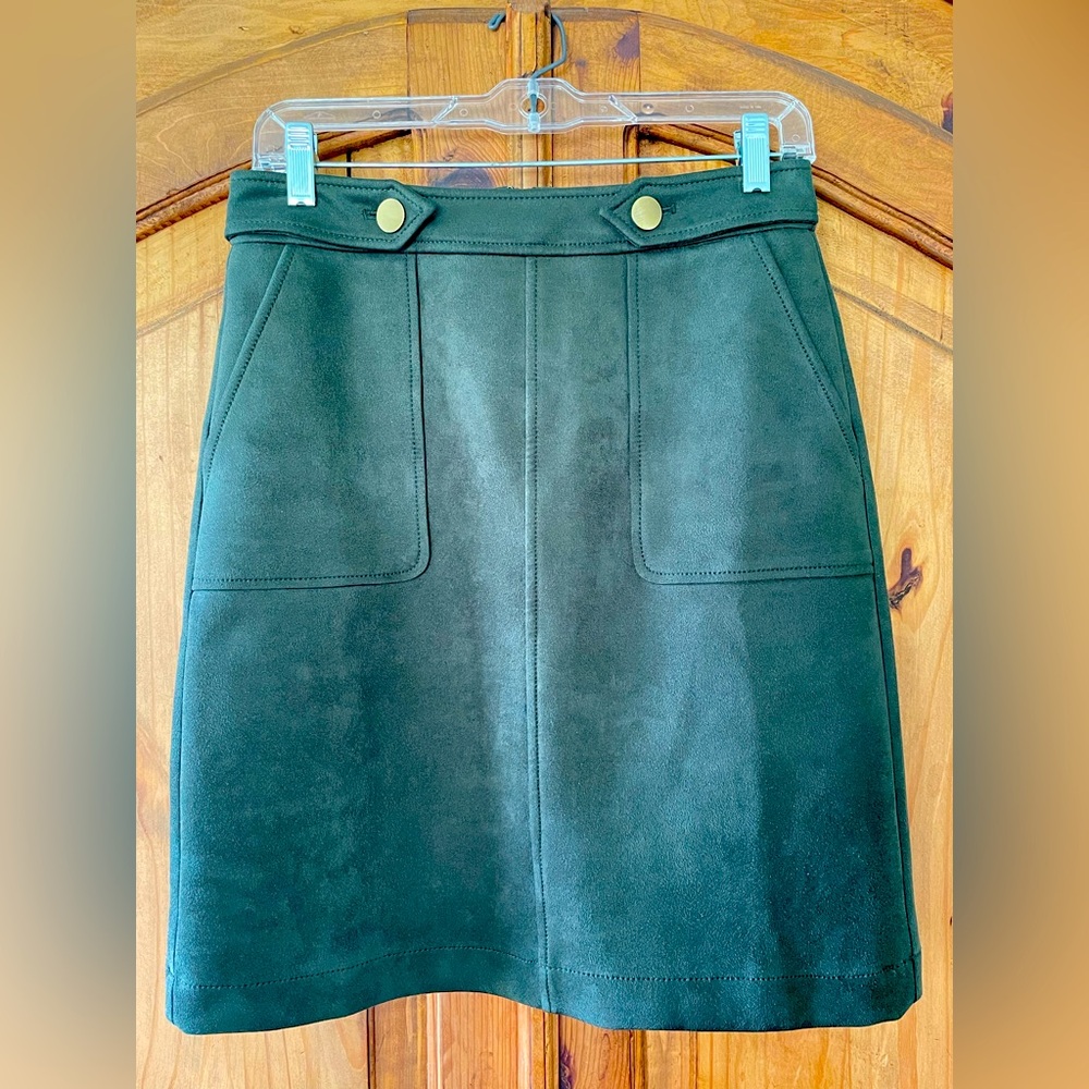 Loft faux suede mini skirt